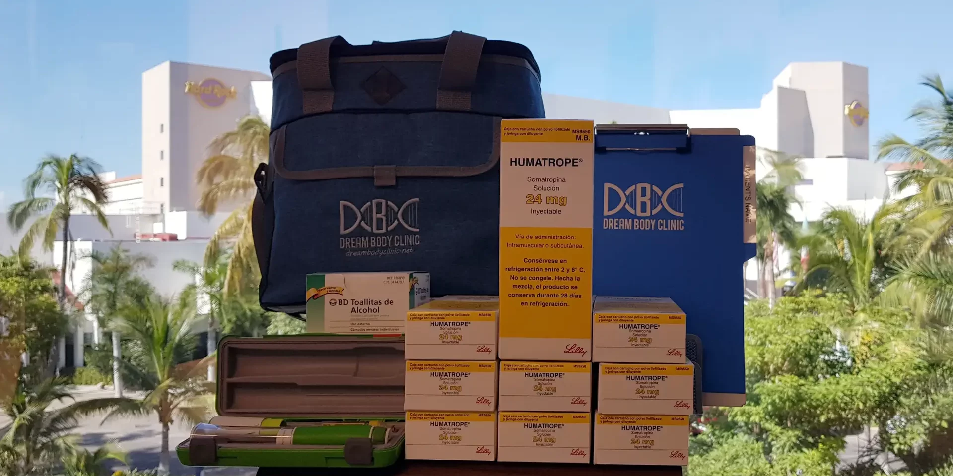 Lilly Humatrope 24mg 72IU HGH Package plus pen at dreambody clinic