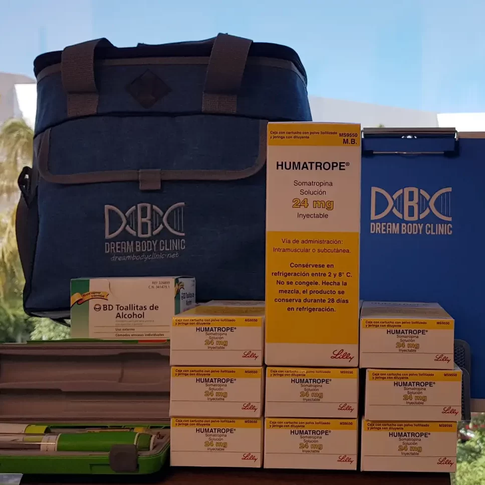 Lilly Humatrope 24mg 72IU HGH Package plus pen at dreambody clinic