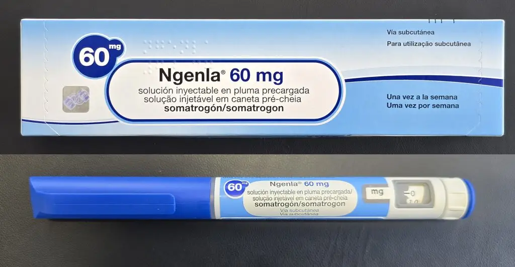 Ngenla 60mg somatrogon-ghla HGH box and pen