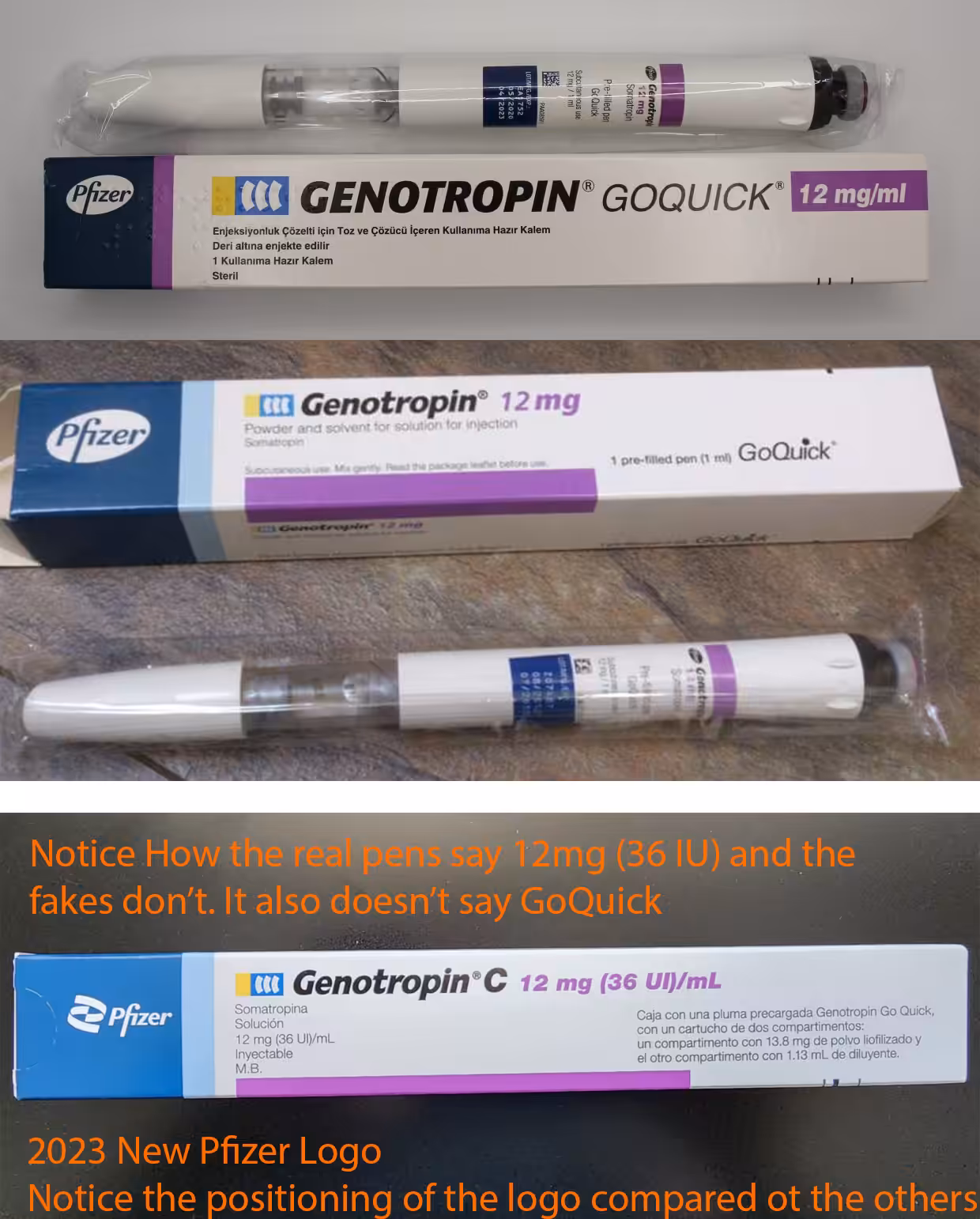 How to Determine if Genotropin HGH is Real or Fake Comparison