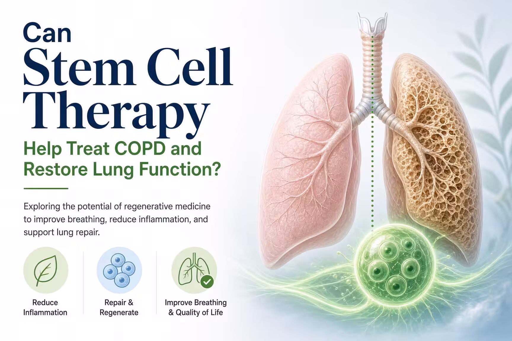 CAN STEM CELL THERAPY HELP TREAT COPD AND RESTORE LUNG FUNCTION