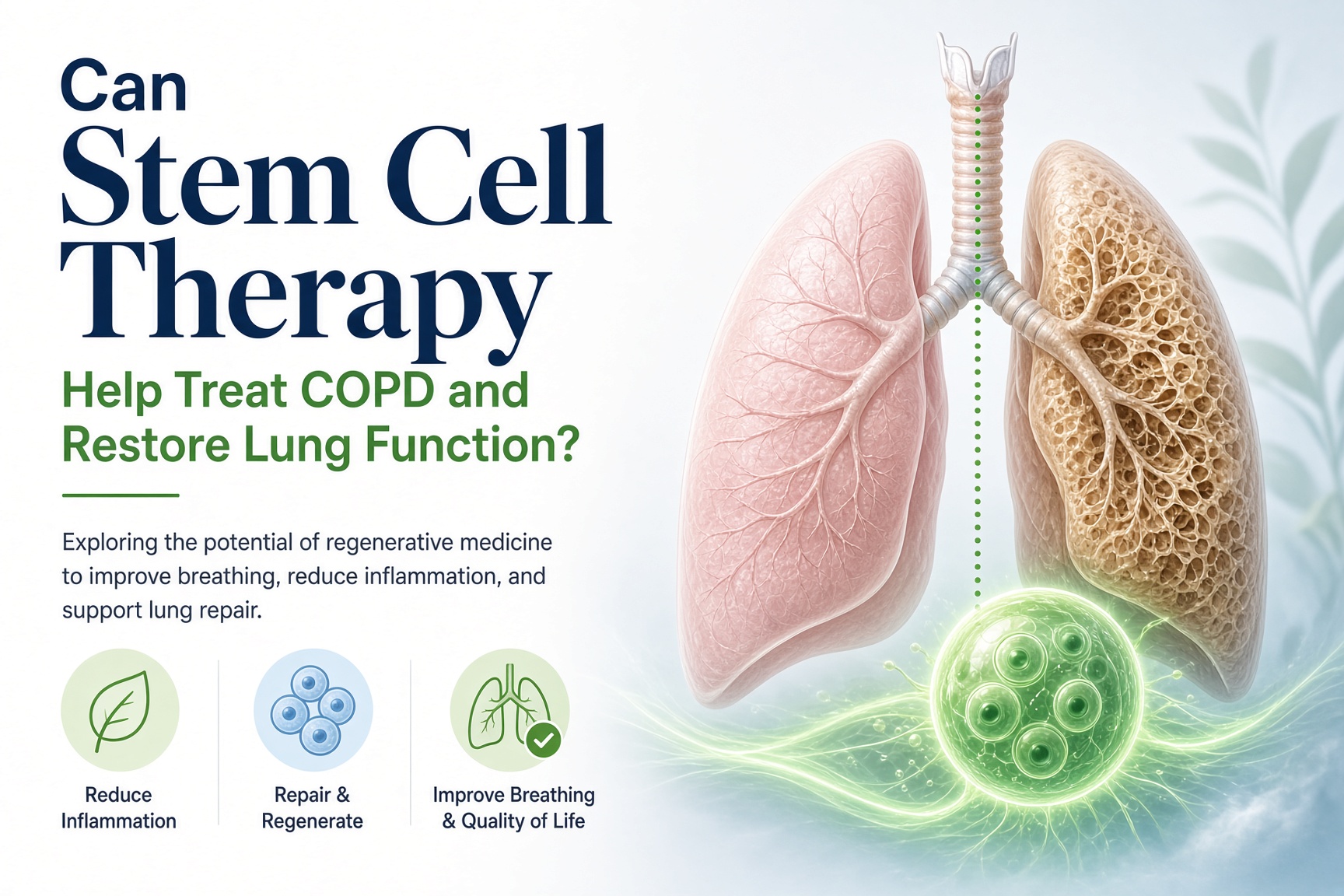 CAN STEM CELL THERAPY HELP TREAT COPD AND RESTORE LUNG FUNCTION