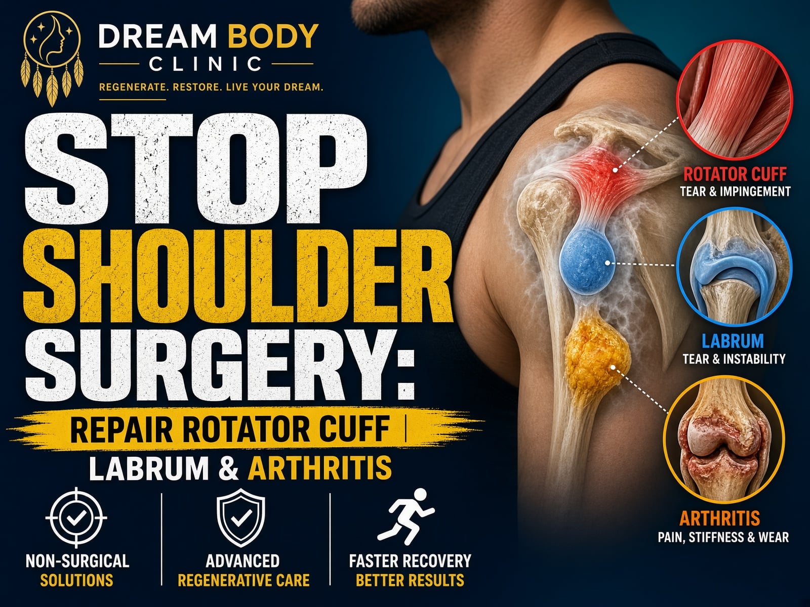 Avoid Shoulder Surgery with stem cell therapy