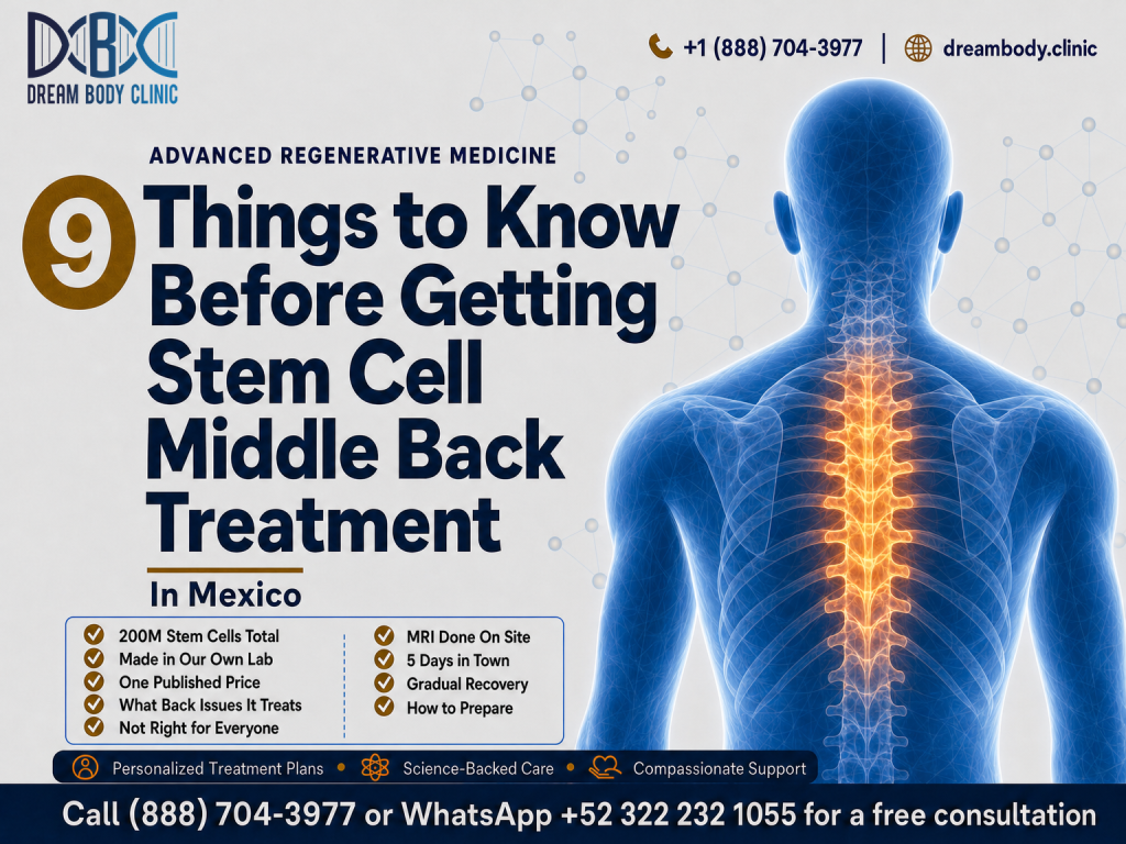 9 Things to Know Before Getting middle back stem cell therapy