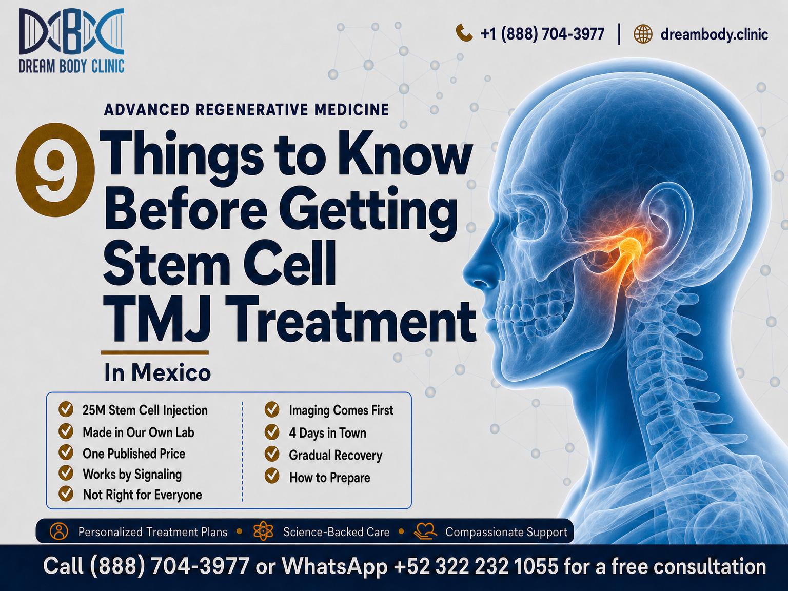 9 Things to Know Before Getting TMJ stem cell therapy