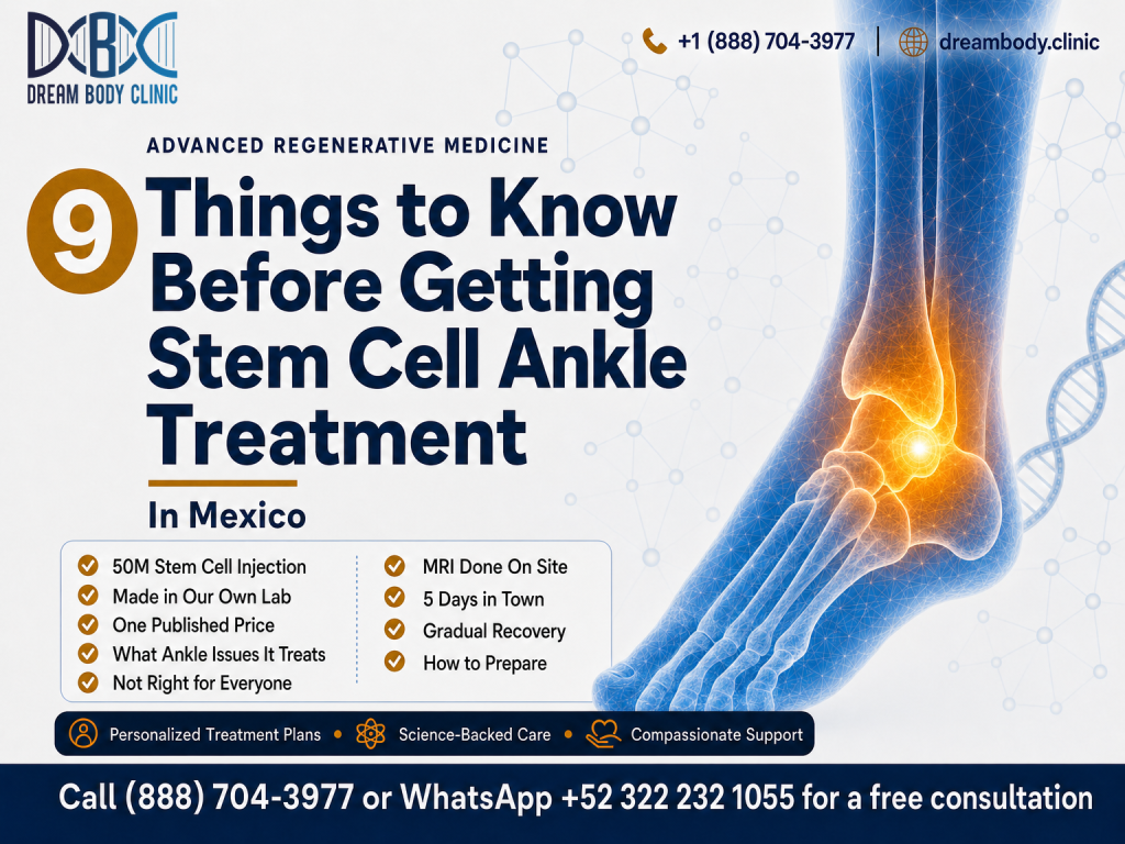 9 Things to know about ankle stem cell therapy