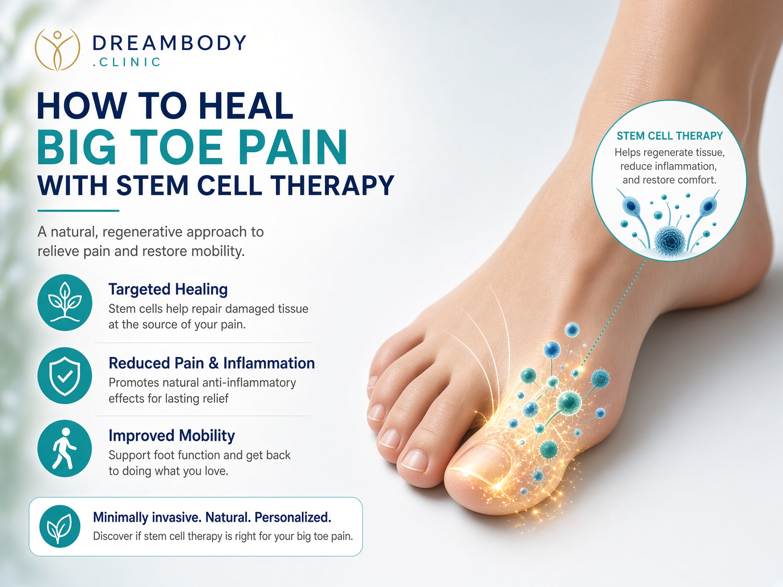 Heal Big Toe Pain with Stem Cell Therapy