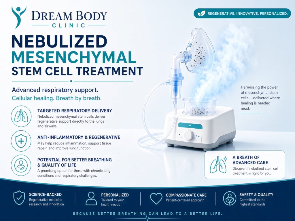 Nebulized stem cell therapy