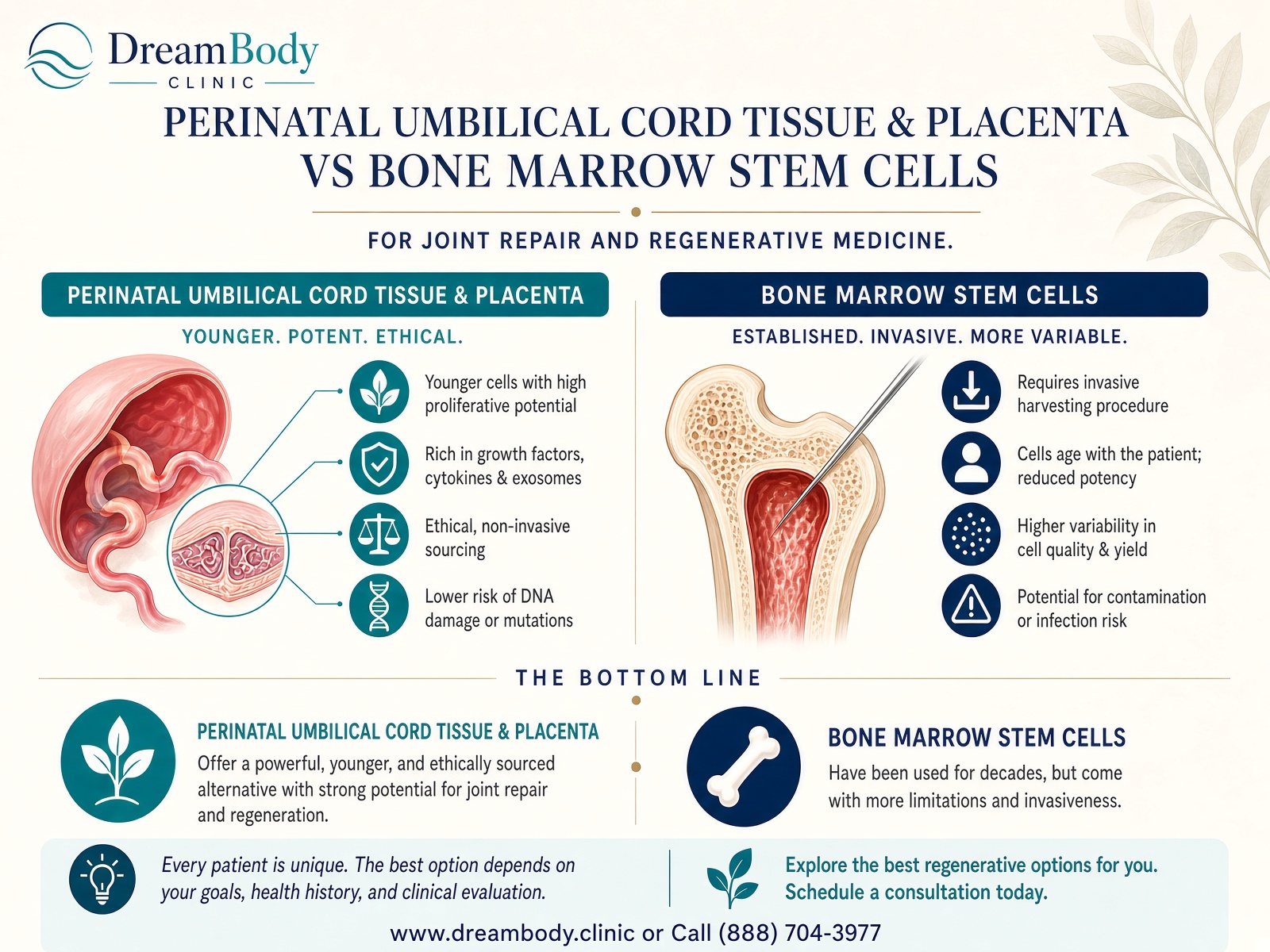 Wharton jelly vs bone marrow stem cells
