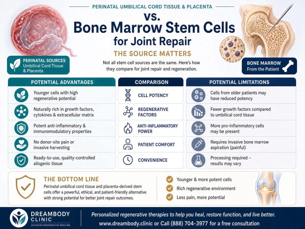 umbilical cord vs. bone marrow stem cells