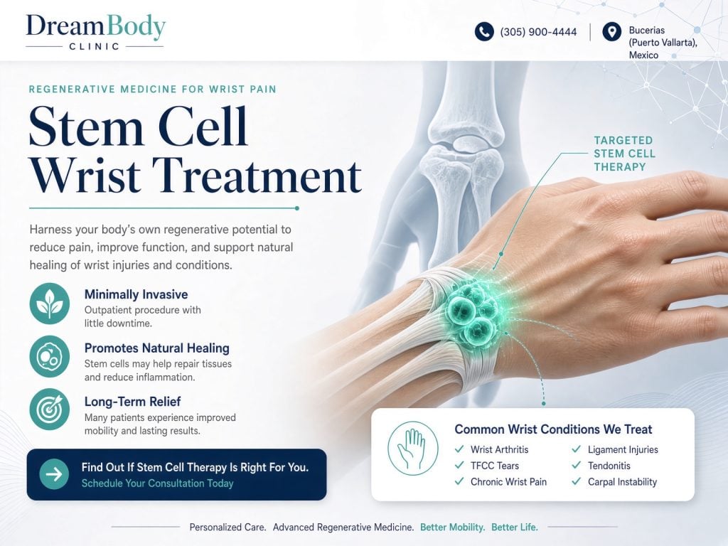Wrist stem cell therapy